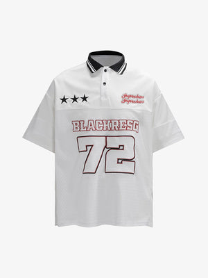 Retro Sports Jersey Polo Shirt - thumbnail 14