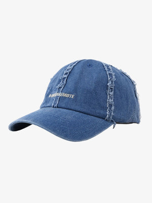 Distressed Denim Baseball Cap - thumbnail 5