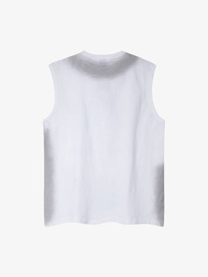 Spray- Painted Letter Print Necklace Vest - thumbnail 2