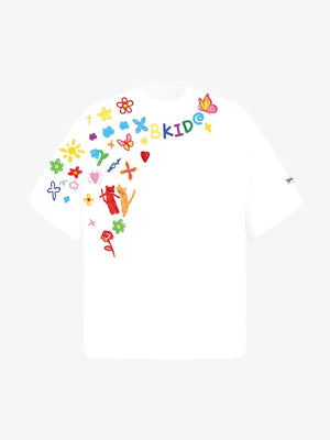 Retro Graffiti Hand-Painted T-Shirt - thumbnail 1