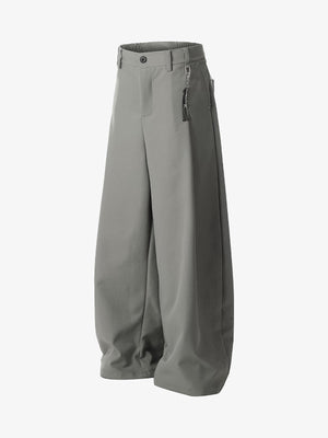 Elastic Waistband Barrel Pants - thumbnail 8