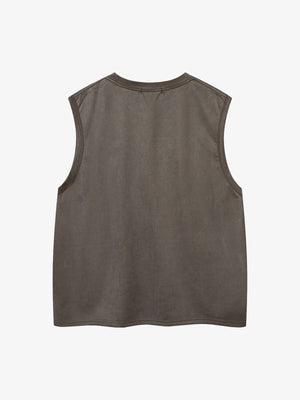 Suede Thorn Embroidered Vest - thumbnail 3