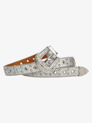 Sparkling Silver Rhinestone Embellishments Belt - thumbnail 3