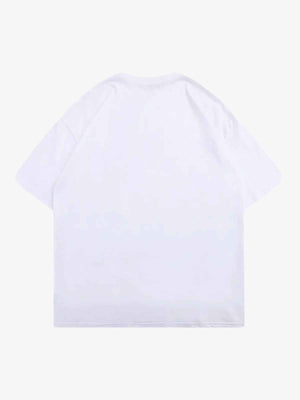 Skimasken Graphic T-Shirt – Weiß, Rückansicht | XoKool