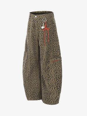 Cheetah Print Barrel Pants - thumbnail 12