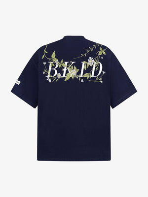 Floral Embroidered Oversized Short Sleeve T-Shirt - thumbnail 3