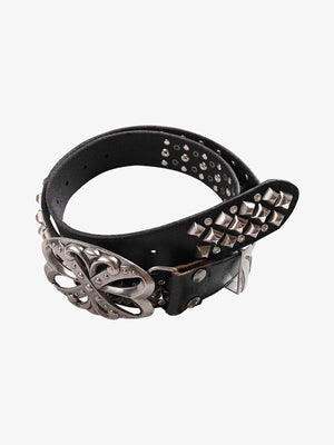 Studded belt – Black, coiled belt | XoKool