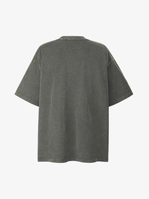 Washed Graphic Crew Neck T-Shirt - thumbnail 8
