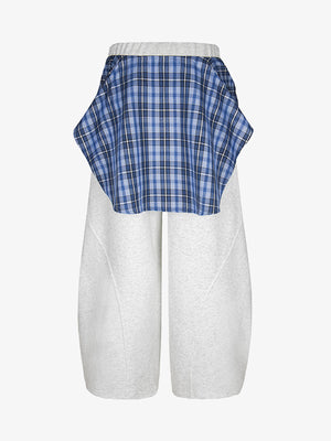 Plaid Belt Barrel Pants - thumbnail 2
