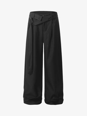 Pleated Belted Machete Track Pants - thumbnail 3