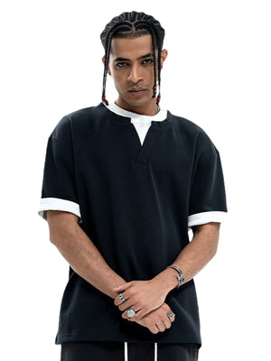 Cleanfit Faux Two-Piece Oversized T-Shirt - thumbnail 2