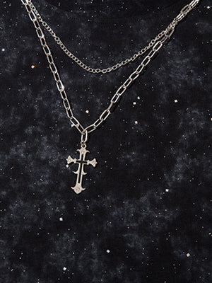 Retro Rhinestone Cross Chain Vest - thumbnail 2