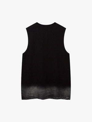 Street Necklace Graffiti Spray-Painted Vest - thumbnail 4