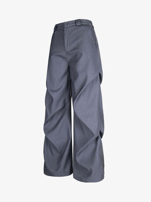 Woven Retro Cleanfit Pleated Drape Pants - thumbnail 4