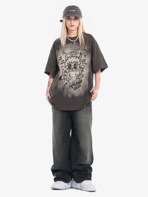 Oversized Angel Graphic T-Shirt - thumbnail 9