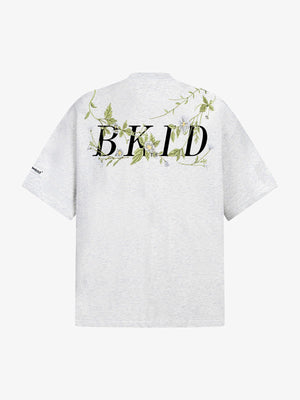 Floral Embroidered Oversized Short Sleeve T-Shirt - thumbnail 2