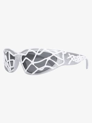 Futuristic Wavy Frame Sunglasses - thumbnail 4