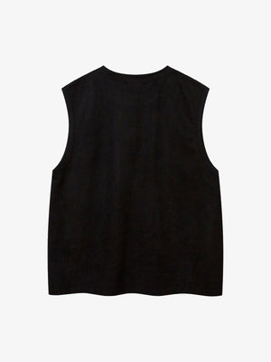 Suede Thorn Embroidered Vest - thumbnail 4