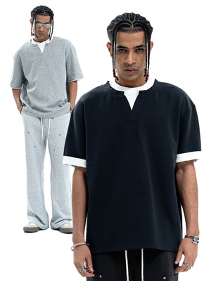 Cleanfit Faux Two-Piece Oversized T-Shirt - thumbnail 3