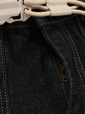 Cleanfit Buckle Belt Baggy Jeans - thumbnail 4