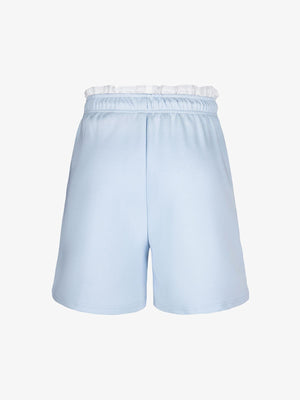 Shorts con doble cintura – azul claro, vista trasera plana | XoKool