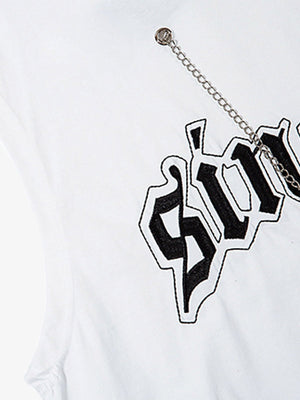 Graphic Letter Chain Vest - thumbnail 6