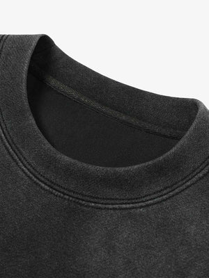 Washed Racing Longsleeve mit Karo-Ärmeln – Kragen im Detail | XoKool
