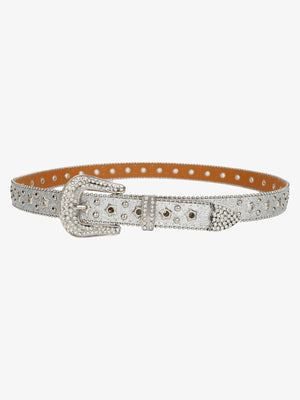 Sparkling Silver Rhinestone Embellishments Belt - thumbnail 4