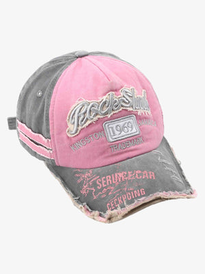 Two-tone cap – Pink/Grey, front 3/4 view | XoKool