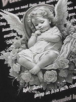 Angel Print Oversized T-Shirt - thumbnail 6