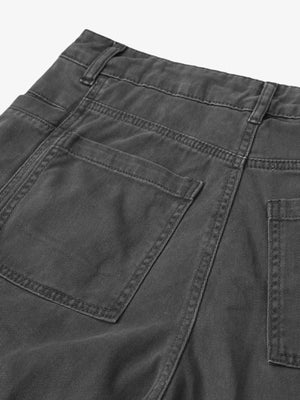 Washed cargo pants – back pocket close-up | XoKool