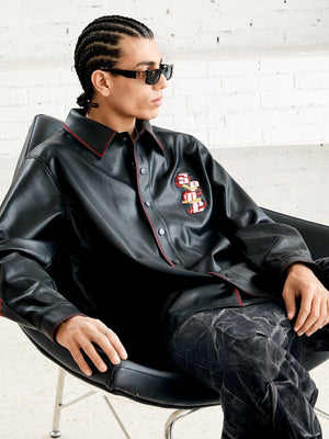 Original Embroidered Leather Shirt - thumbnail 5