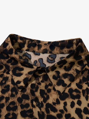 Hemd mit Leopardenmuster – Kragen Nahaufnahme | XoKool