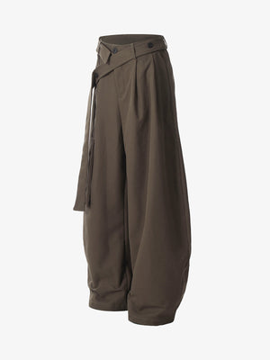 Pleated Belted Machete Track Pants - thumbnail 10