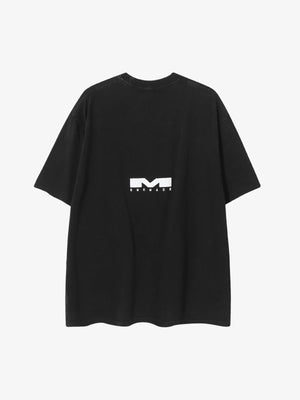 Number tee – Black, front detail view | XoKool