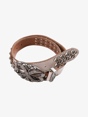 Studded belt – White, coiled belt | XoKool