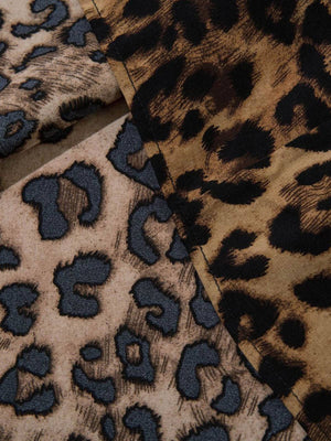 Kurzarmhemd mit Leopardenmuster – Innenstoff/Muster Nahaufnahme | XoKool
