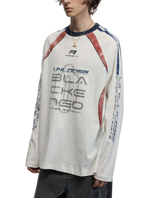 Racing Jersey T-Shirt – am Model, Weiß, von vorne | XoKool
