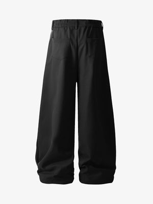 Elastic Waistband Barrel Pants - thumbnail 3