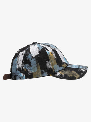 Distressed Abstract Print Baseball Cap - thumbnail 3