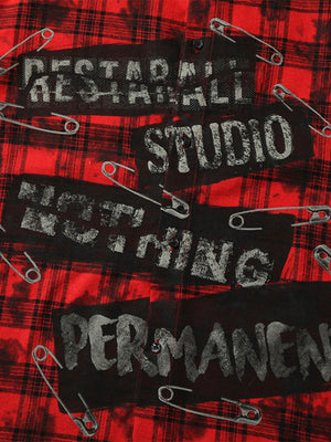 Street Creative Pin Print Plaid Shirt - thumbnail 5