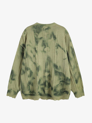 Suéter tie dye – Verde salvia, vista trasera | XoKool