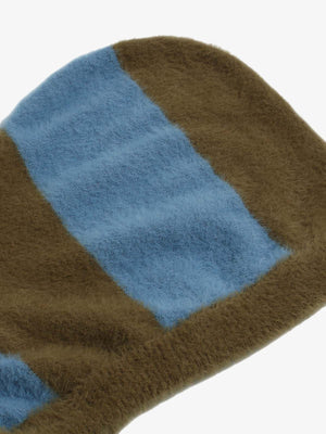 Hooded Striped Knit Sweater - thumbnail 3