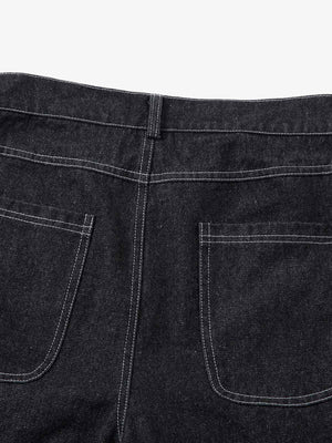 Black cargo jeans – back pocket close-up | XoKool