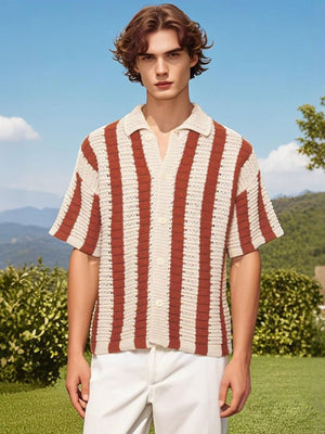 Cleanfit Striped Knit Cardigan Shirt - thumbnail 9