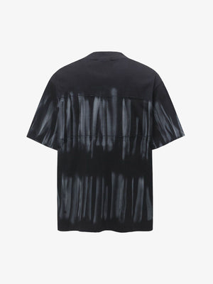 Oversized Tie-Dye Embroidered Letter T-Shirt - thumbnail 3