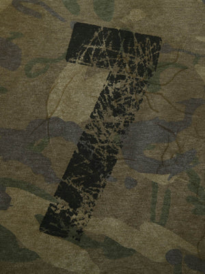 Camo Longsleeve – 7 Print hinten, Nahaufnahme | XoKool