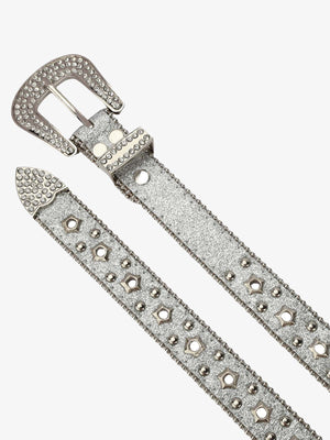 Sparkling Silver Rhinestone Embellishments Belt - thumbnail 5