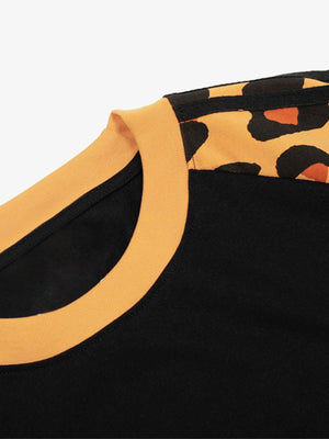 Cheetah Print Raglan Sleeve T-Shirt - thumbnail 3