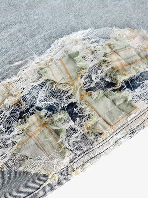 Lace patch jeans – lace patch close-up | XoKool